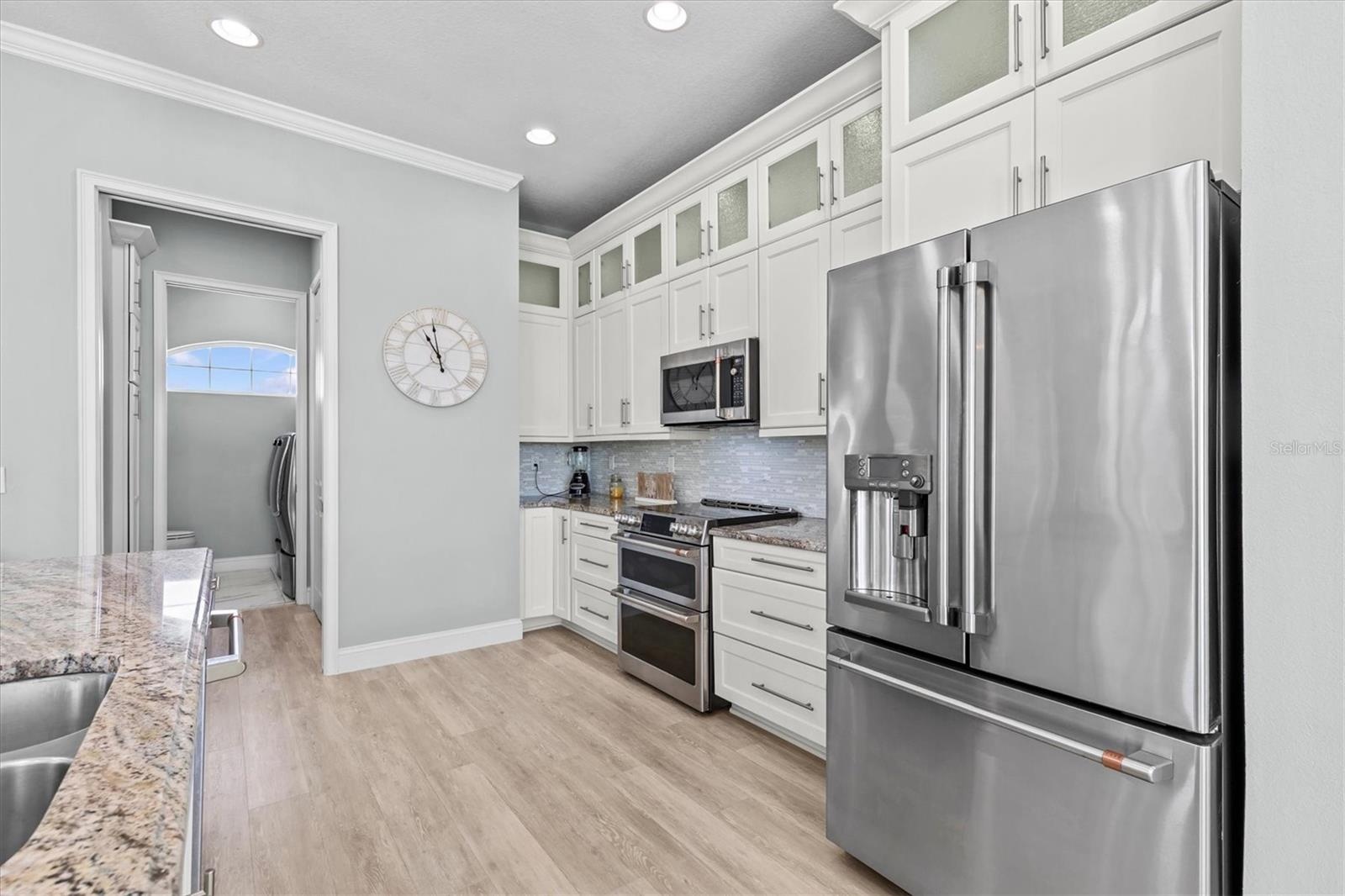 Kitchen to Pantry/Built in Desk/powder Room