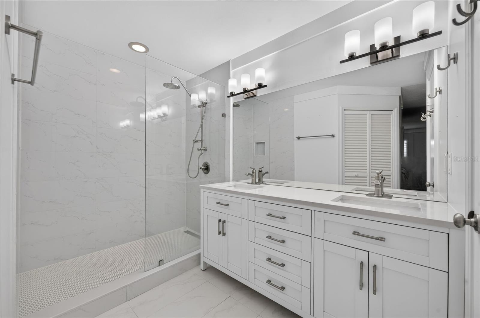 PRIMARY BATHROOM WITH LARGE SHOWER