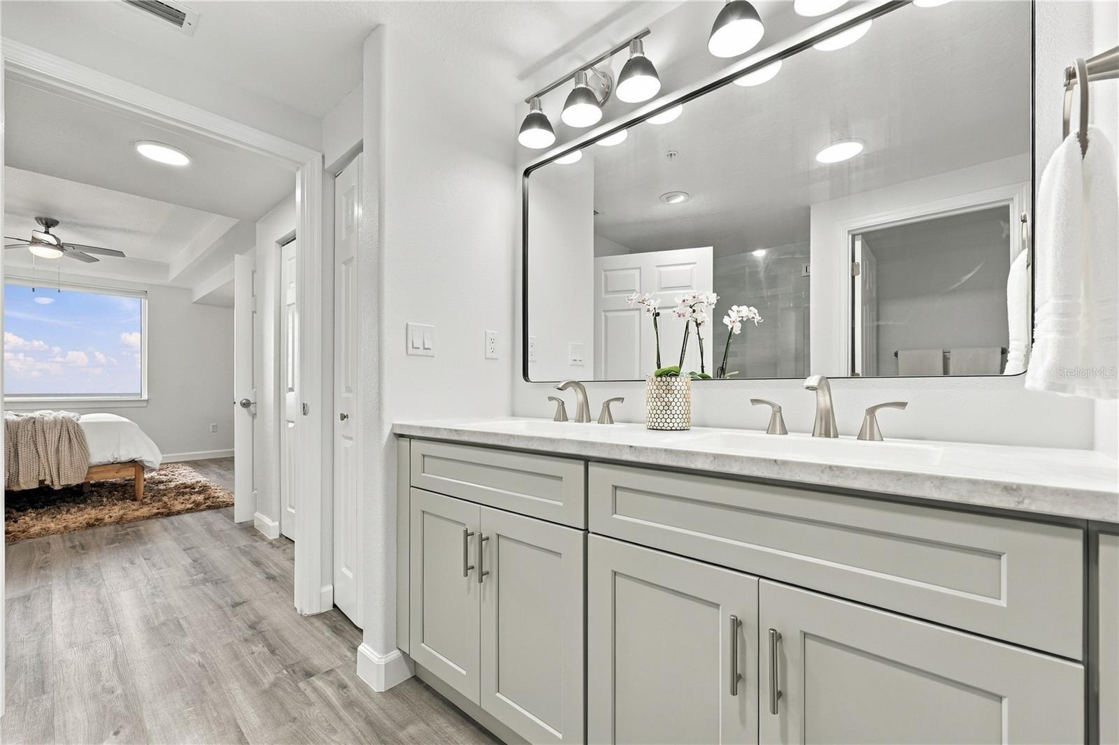 Primary Bathroom with double vanities