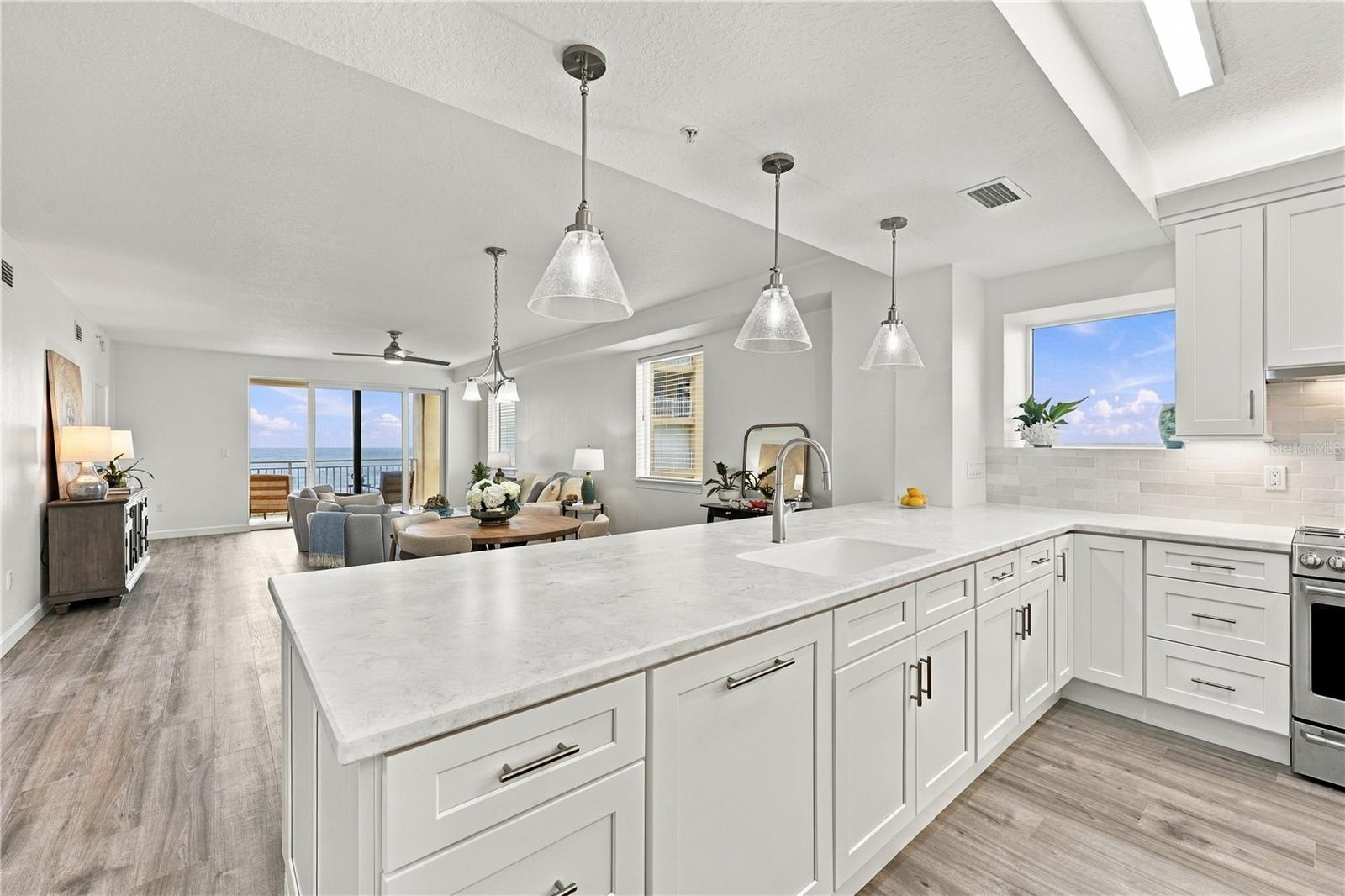 Open-Concept Kitchen & Living