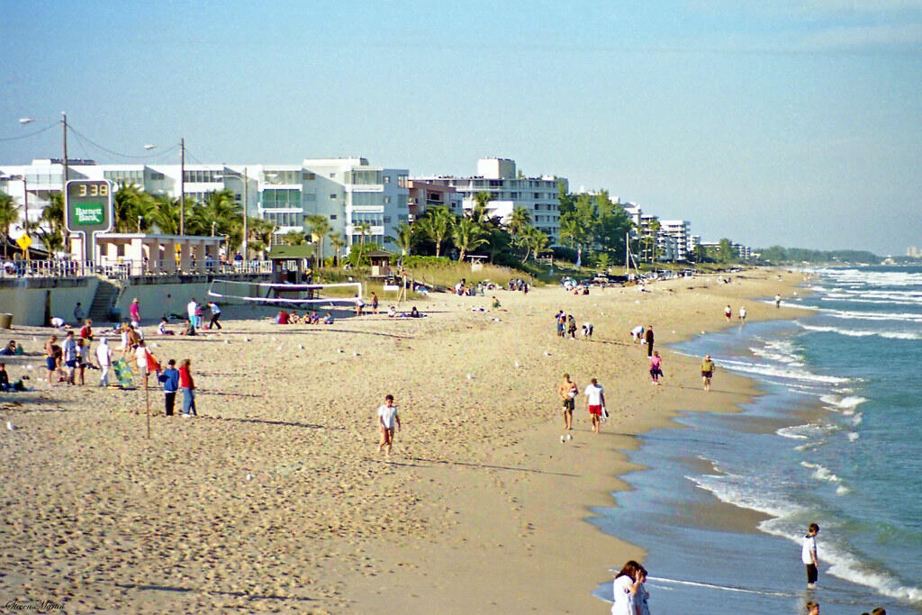 The public beaches at Lake Worth are some of the best in the area.