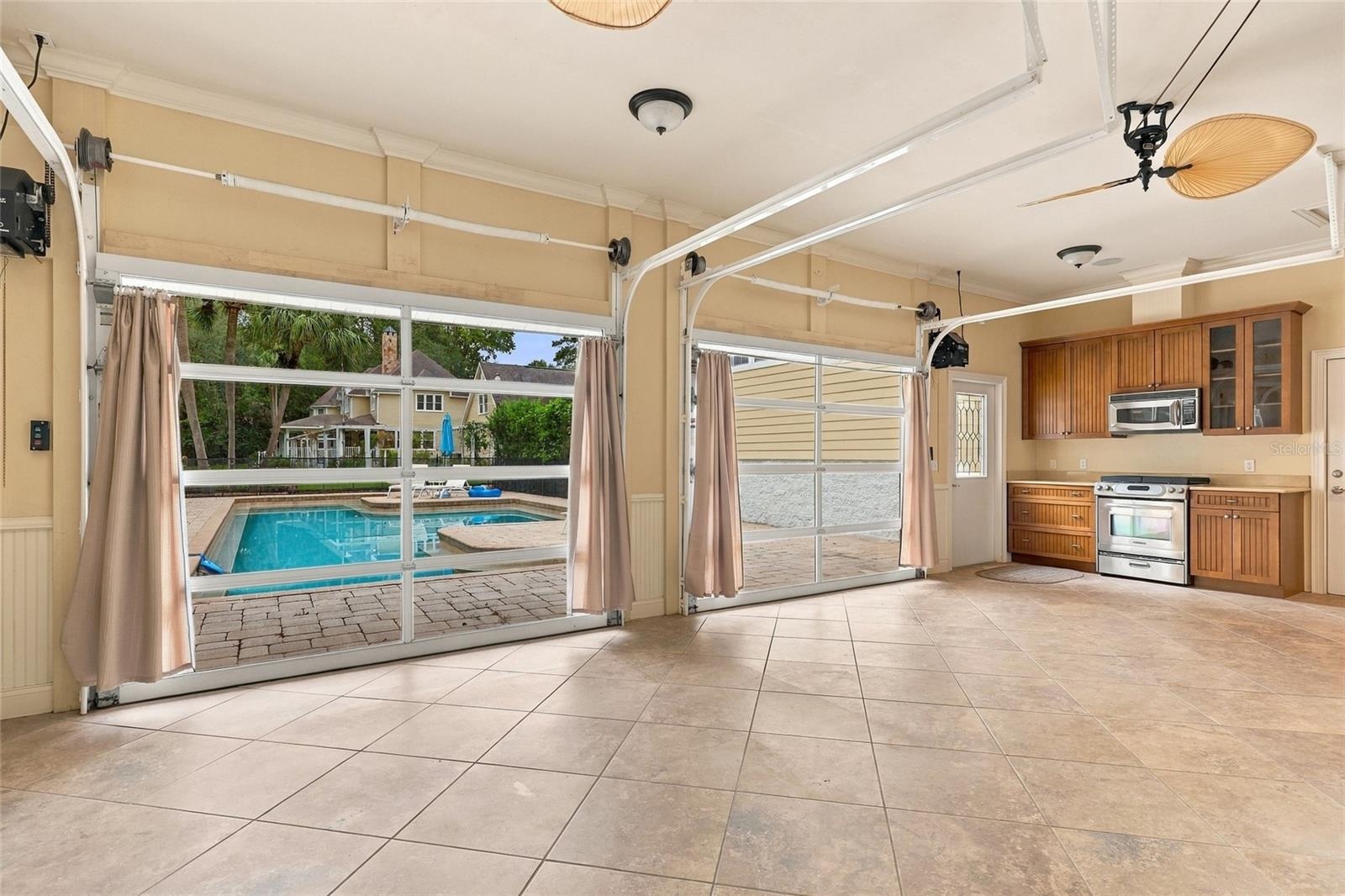 In-Law Suite with Roll-Up Garage Doors