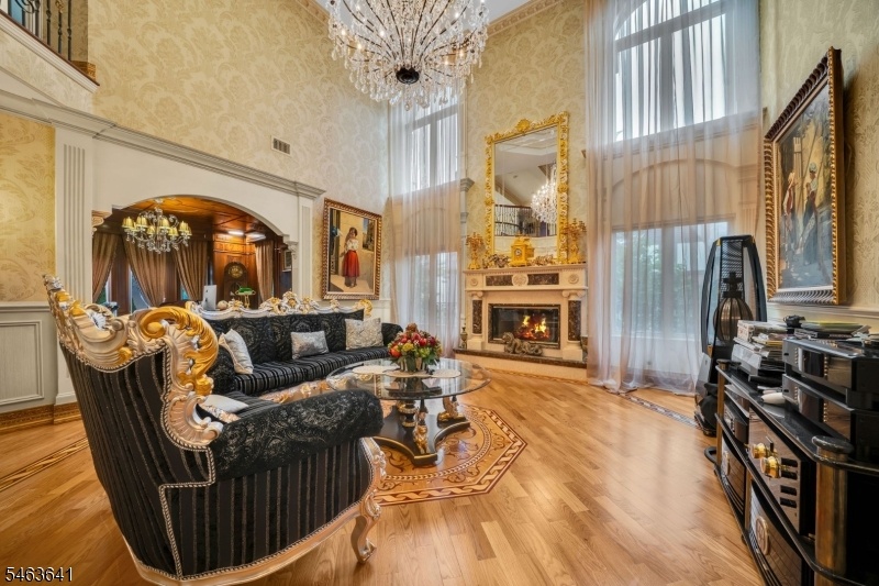 Great room with fireplace