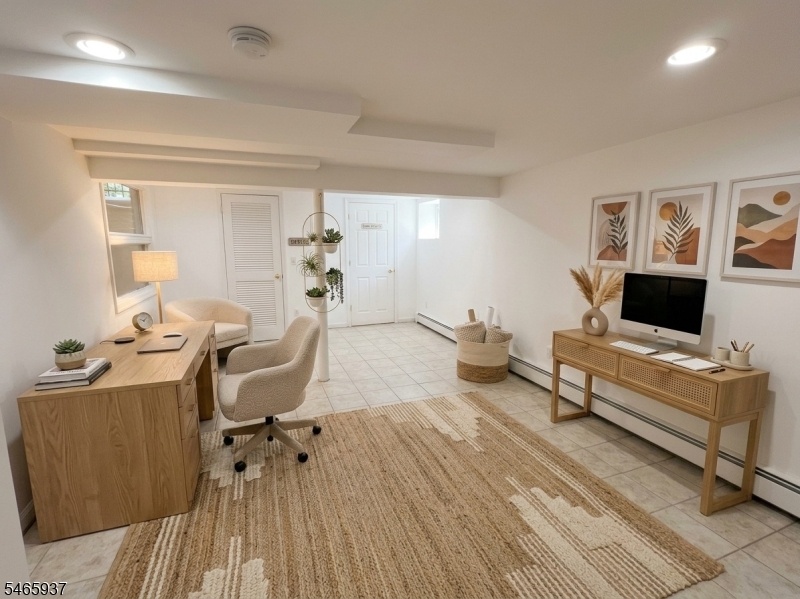 AI Staged Office/Basement