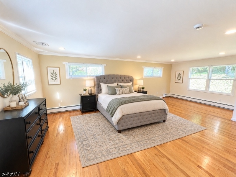 AI Staged Main Bedroom