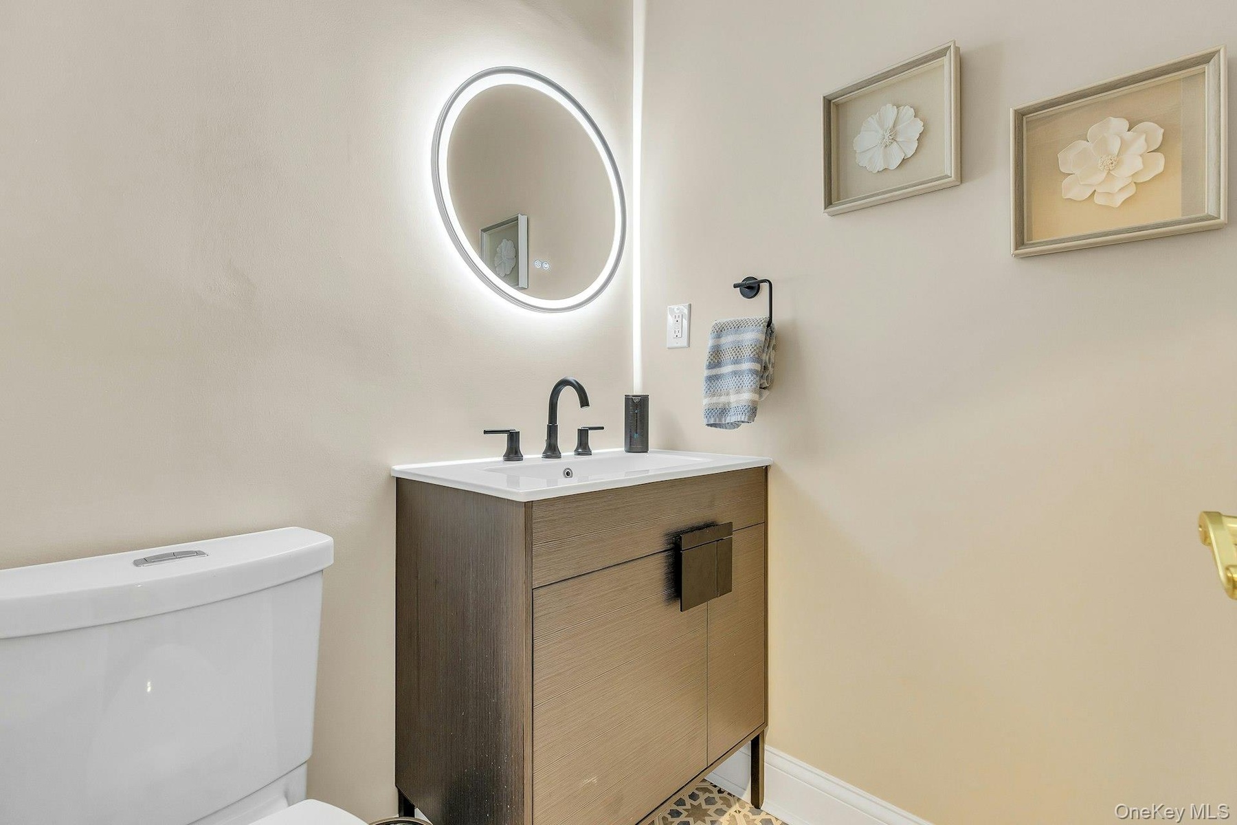 Powder Room on the first floor