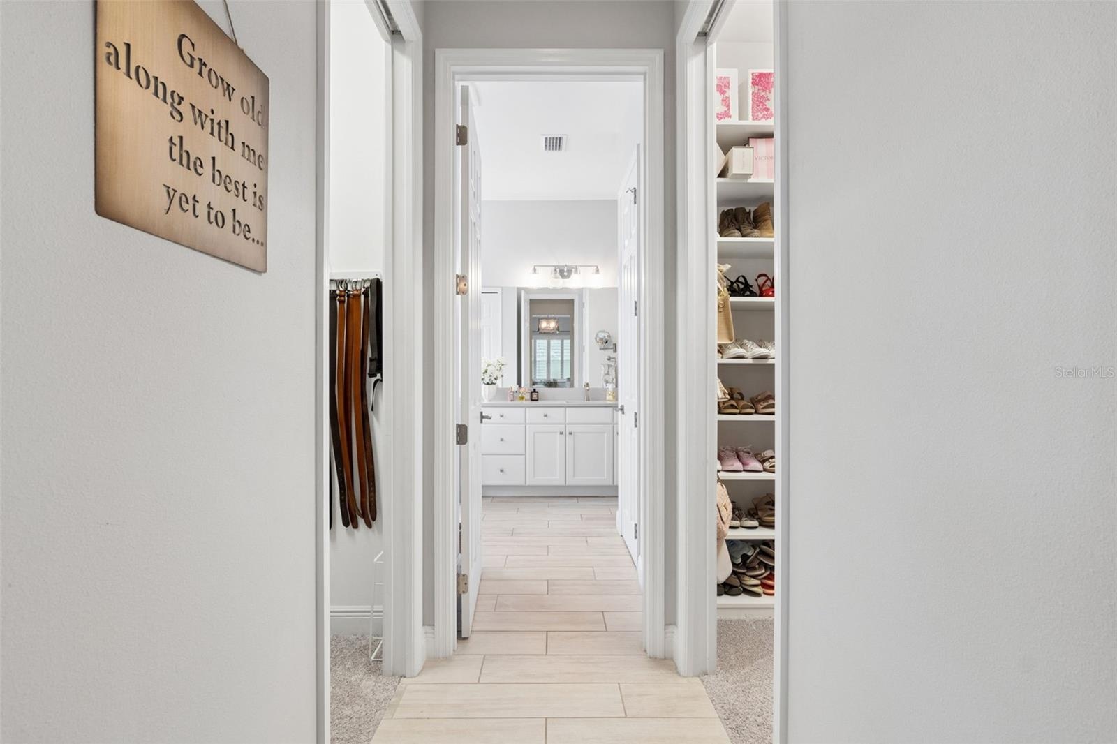 hall to primary bathroom