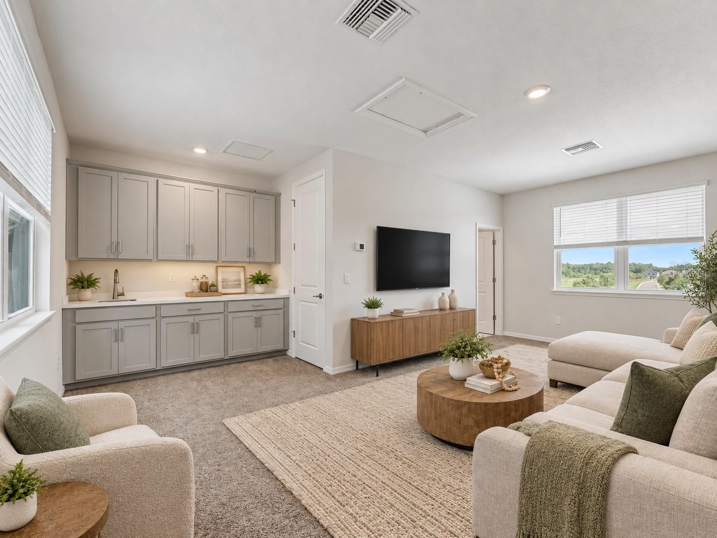 virtually staged above garage room 4