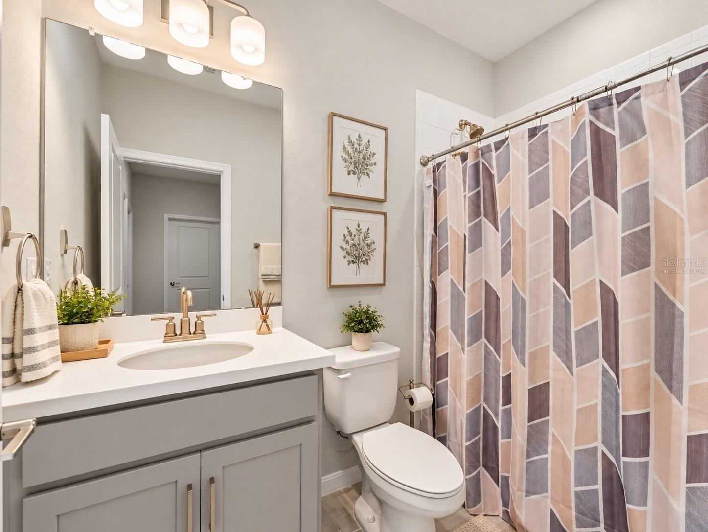 virtually staged bath