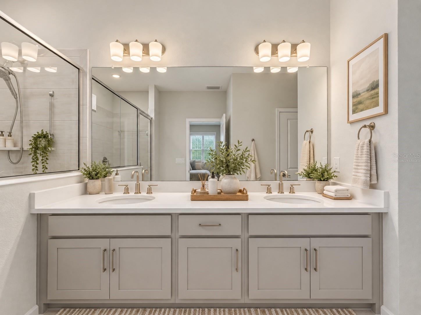 virtually staged master bath