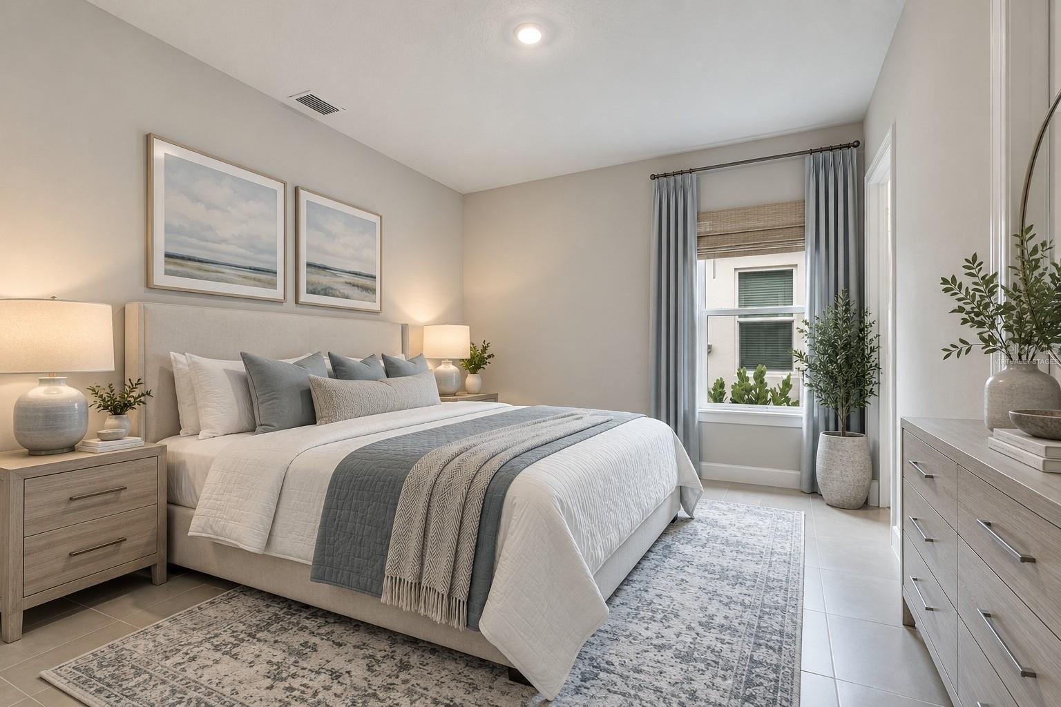 virtually staged bedroom 2