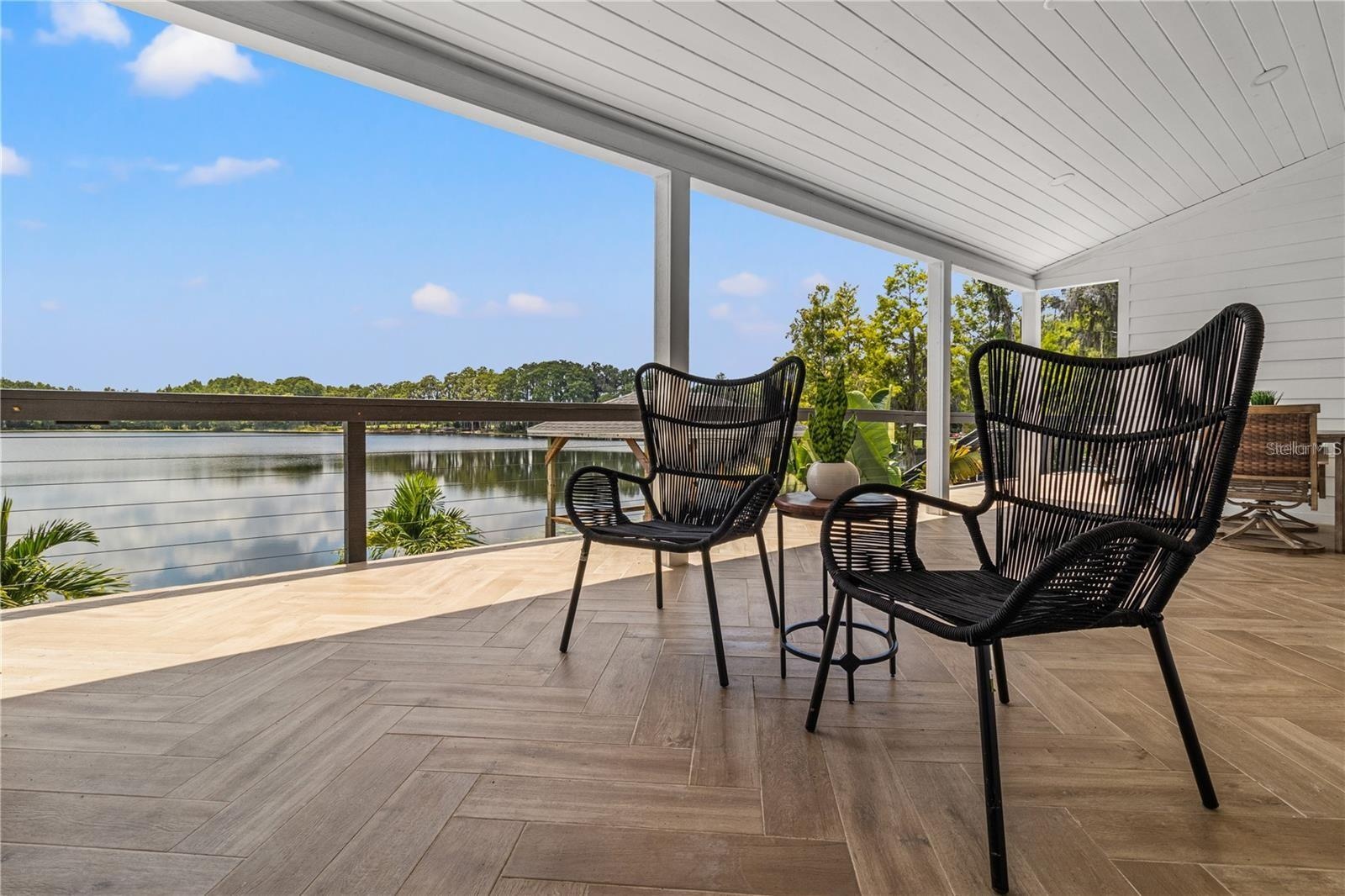 Back porch, deck, second floor