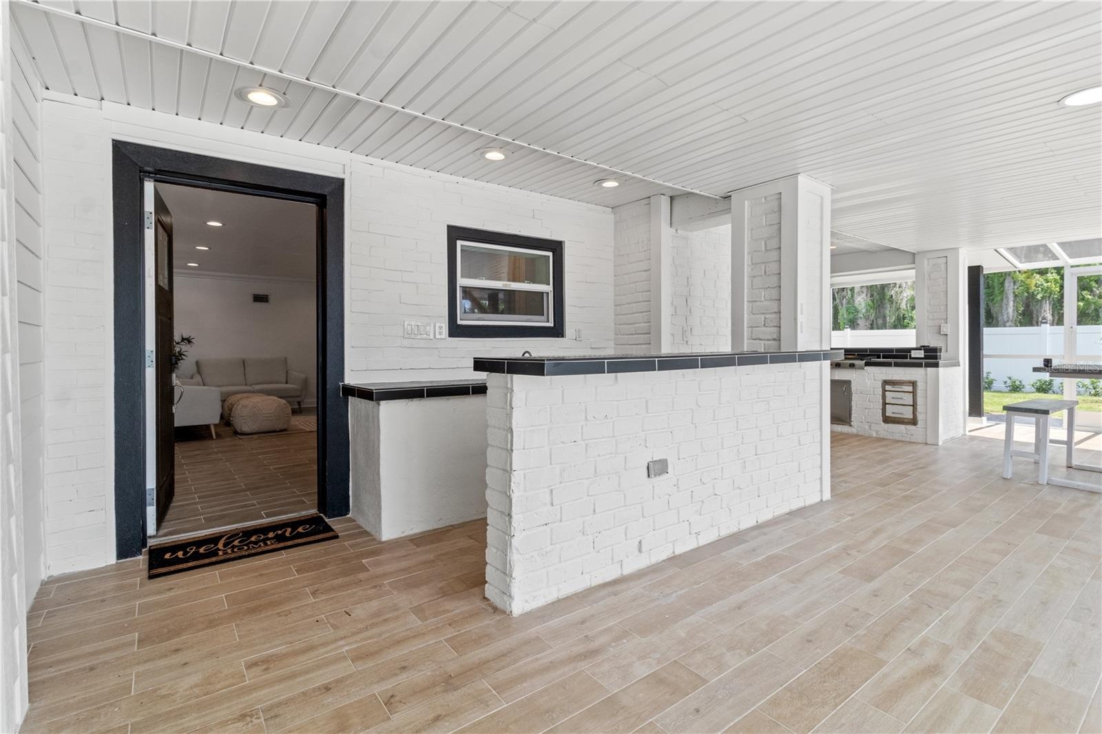 Entrance to studio apartment, in law suite.