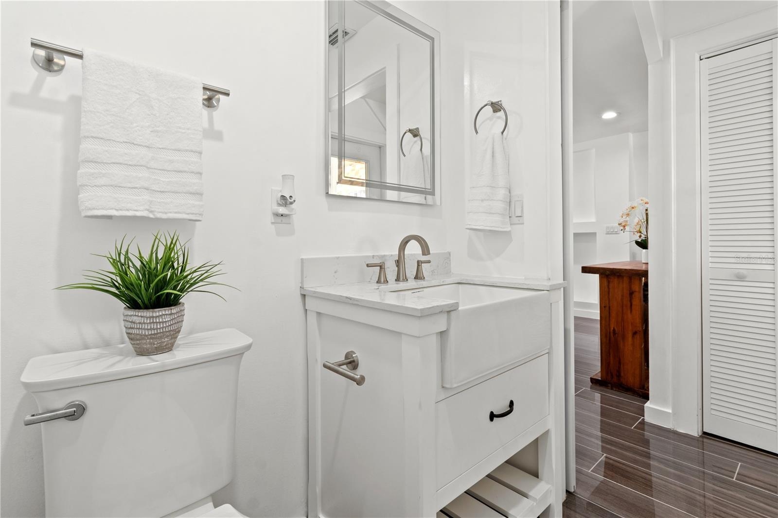 Half bathroom on 2nd floor