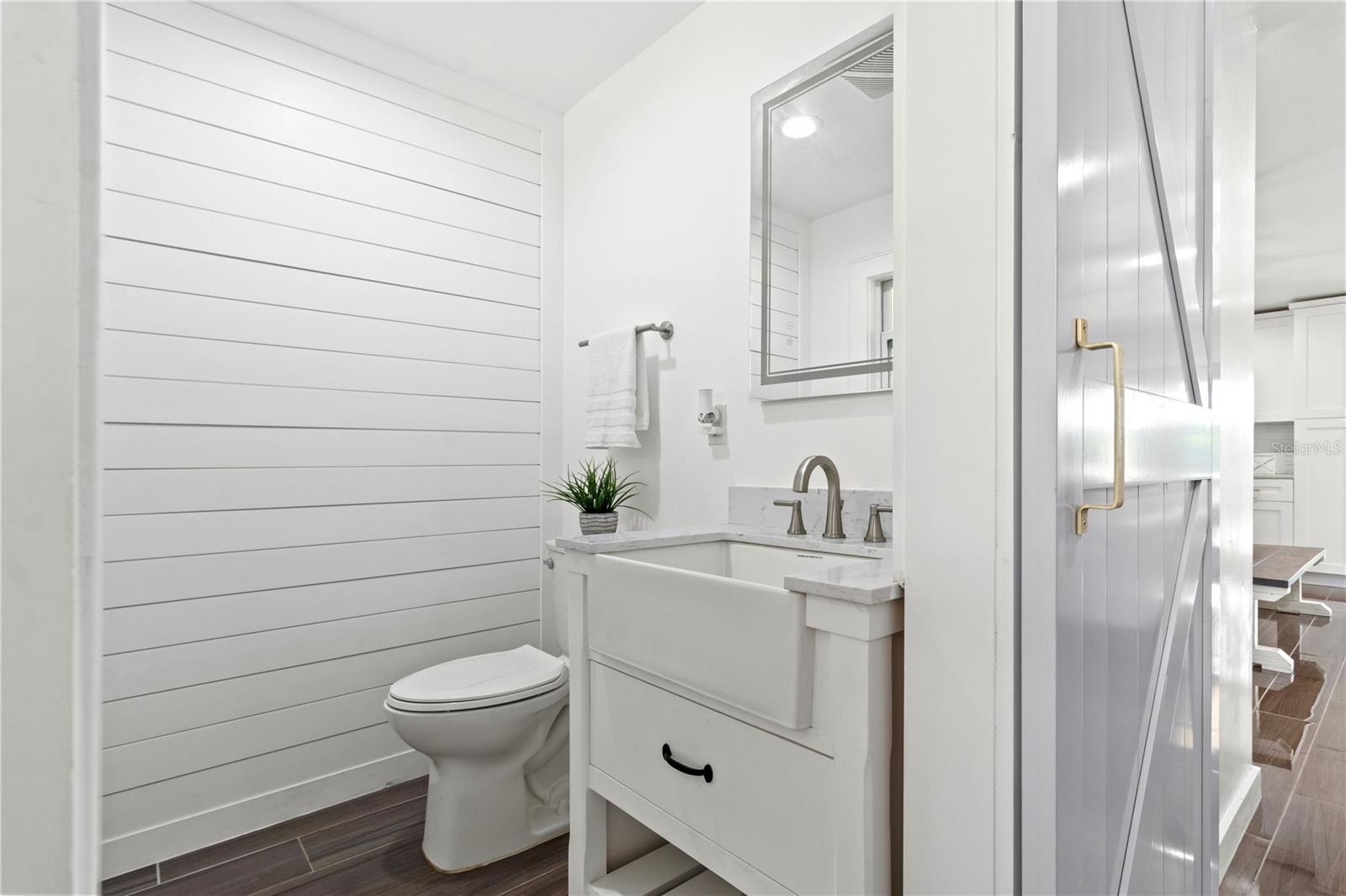 Half bathroom on 2nd floor