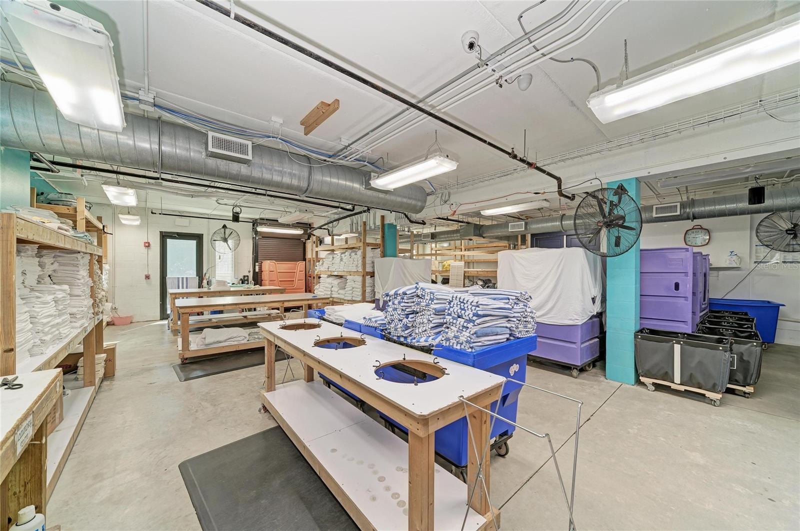 Ground level - high and open ceilings
