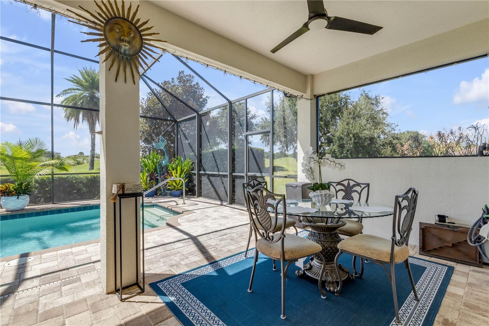 Outdoor dining area