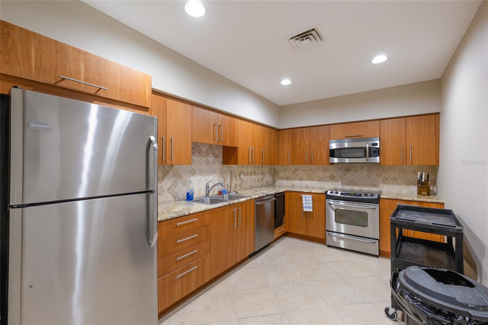 Community kitchen in the clubhouse.