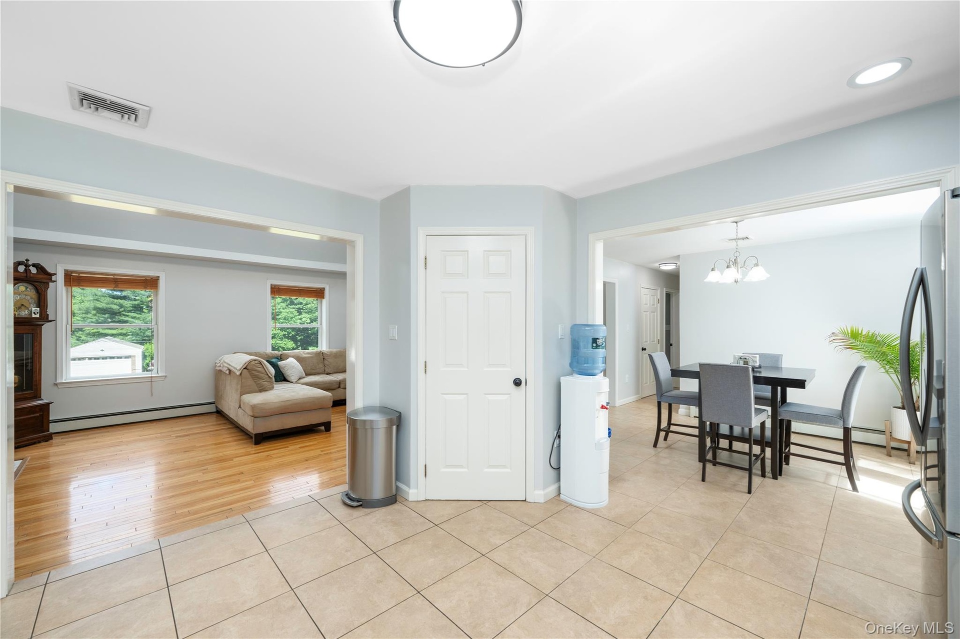 open to living room and dining room