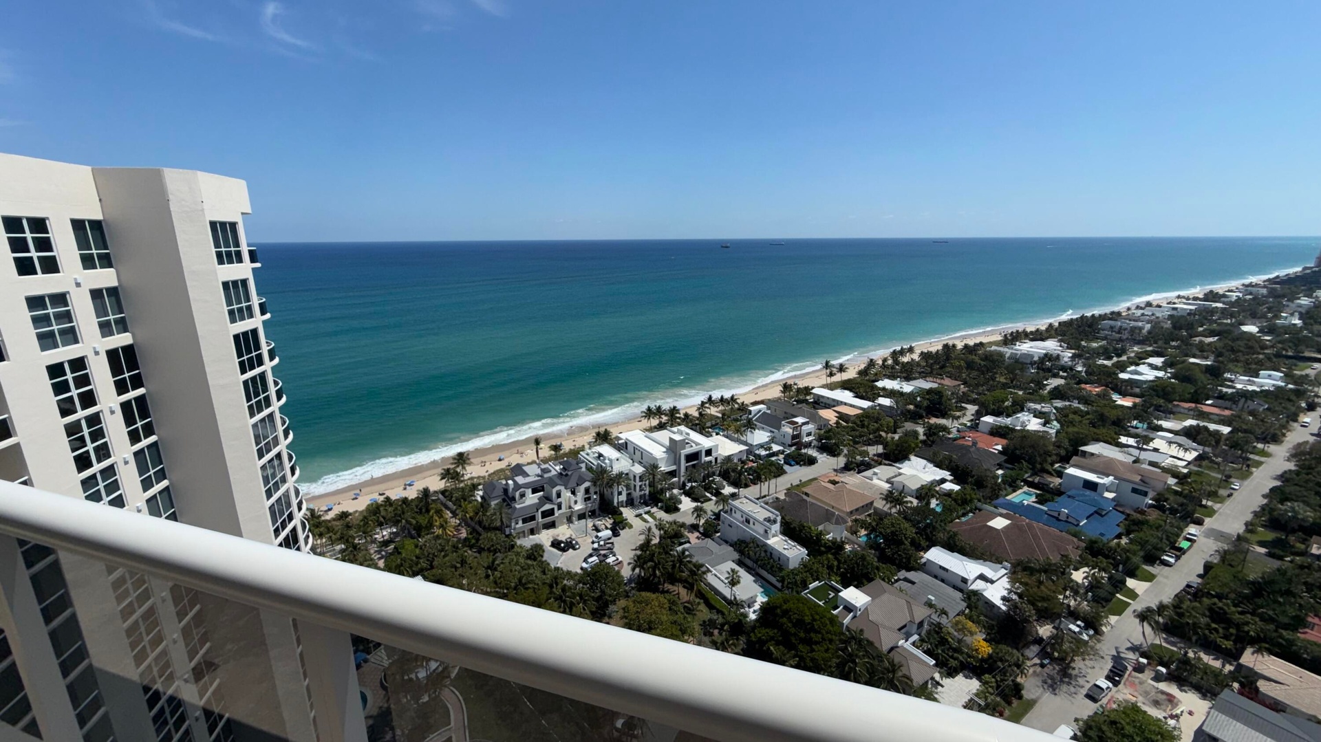 Ocean view from bedroom.