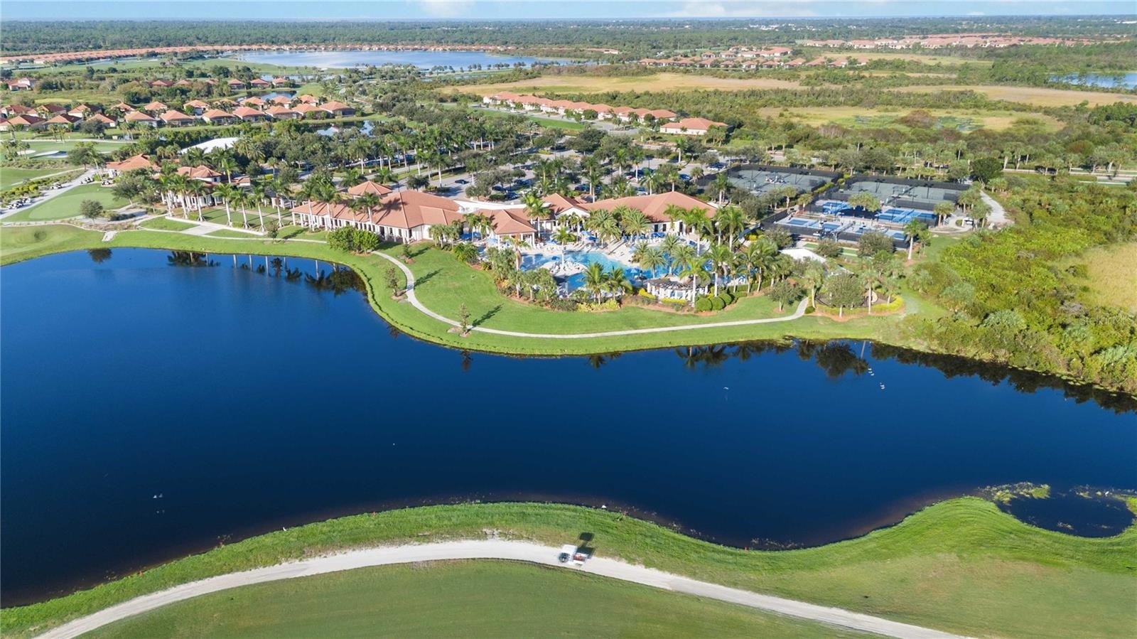The view of the golf course