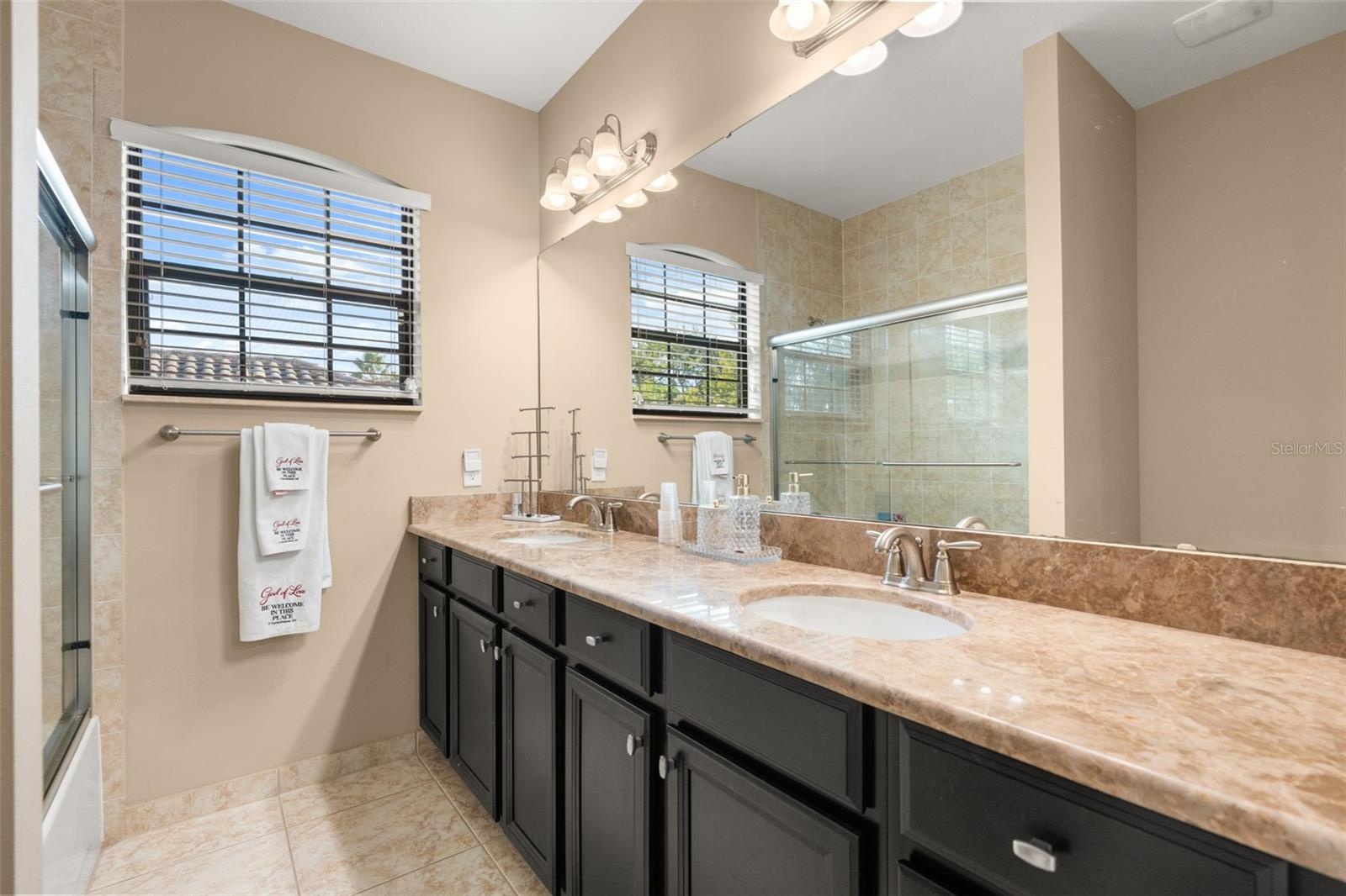 Upstairs guest bathroom