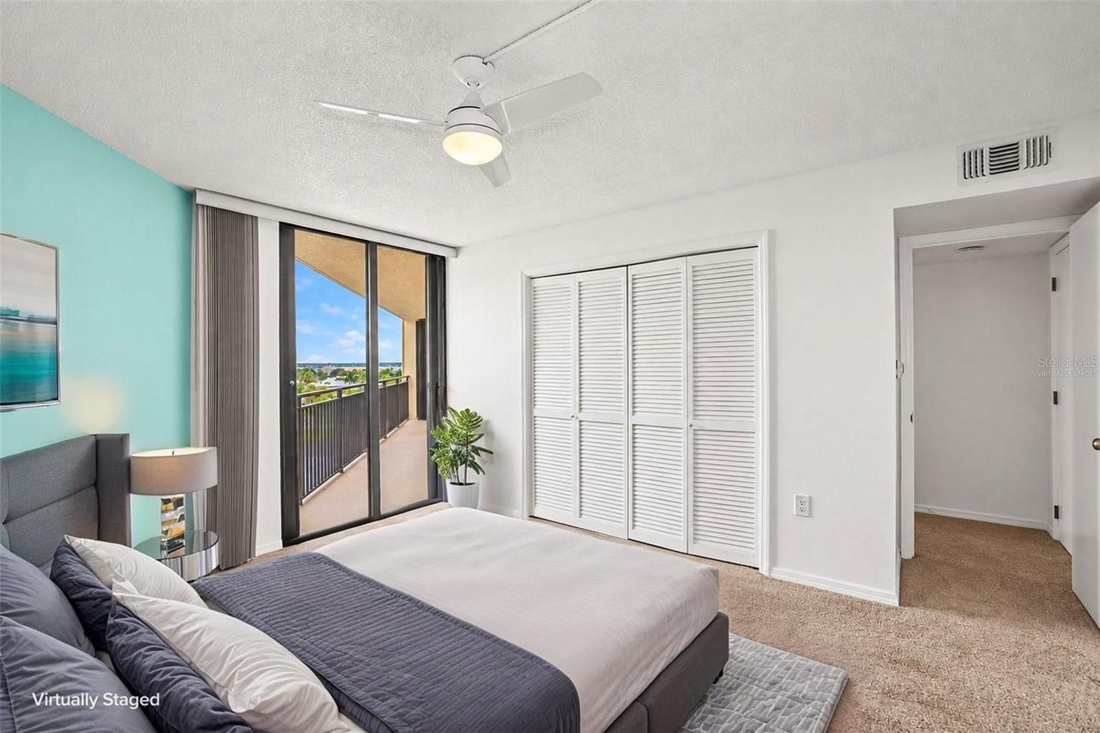 Guest bedroom furniture virtually staged