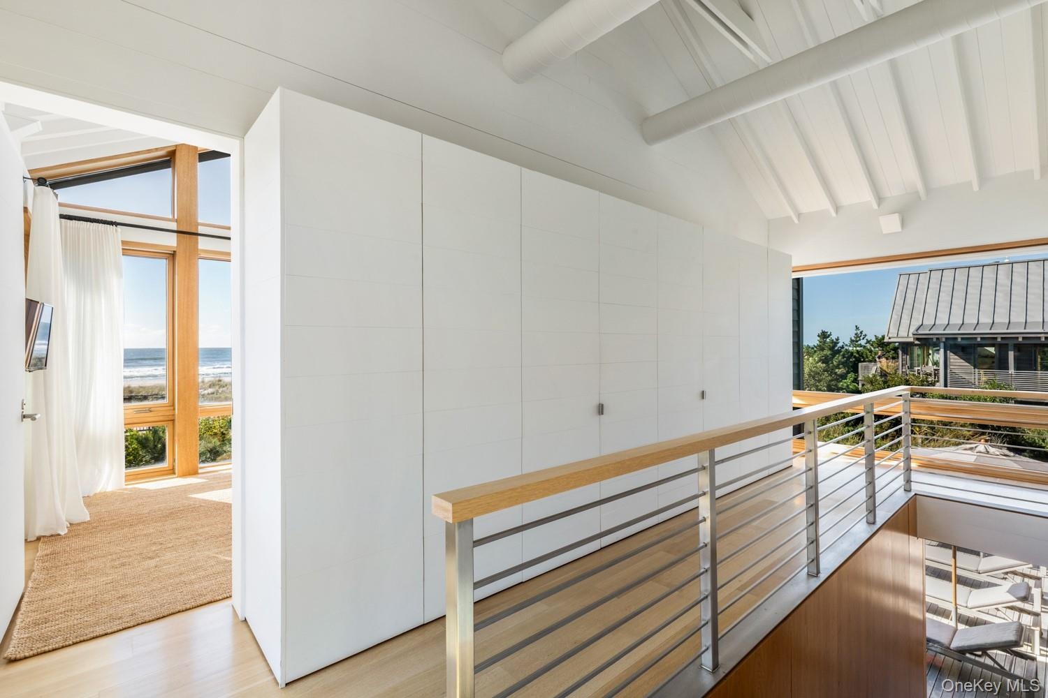 Second Floor with Built-in Storage Cabinets