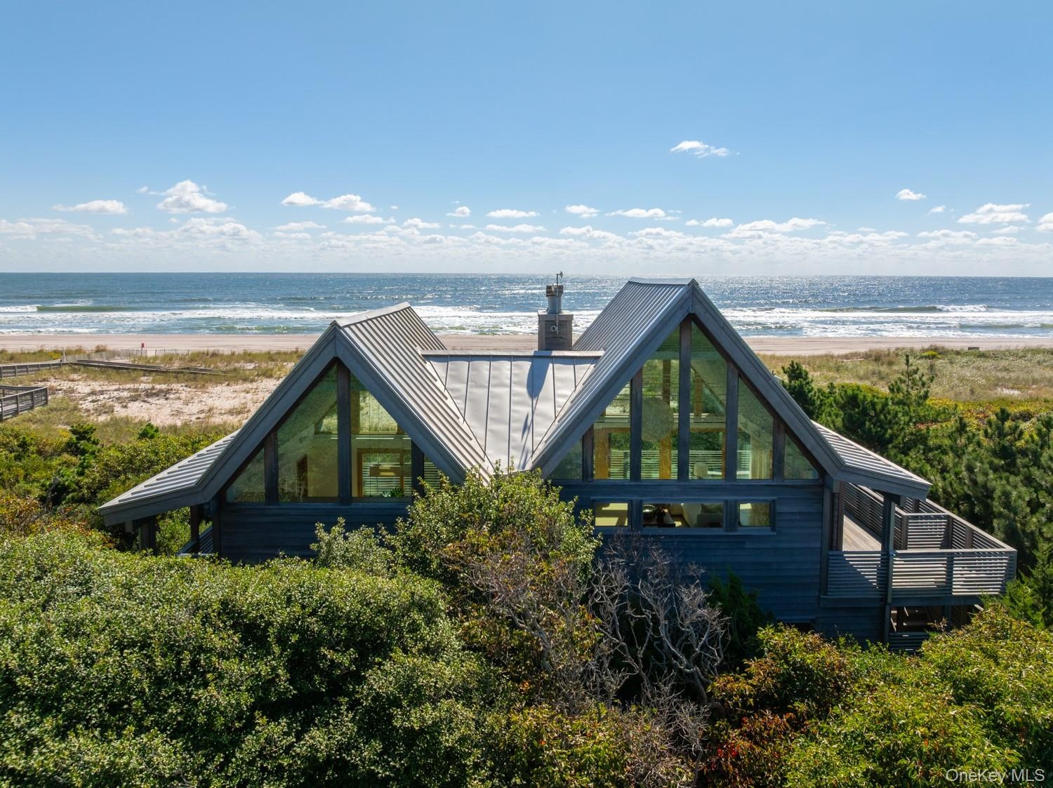 Behind Structure with Ocean as backdrop