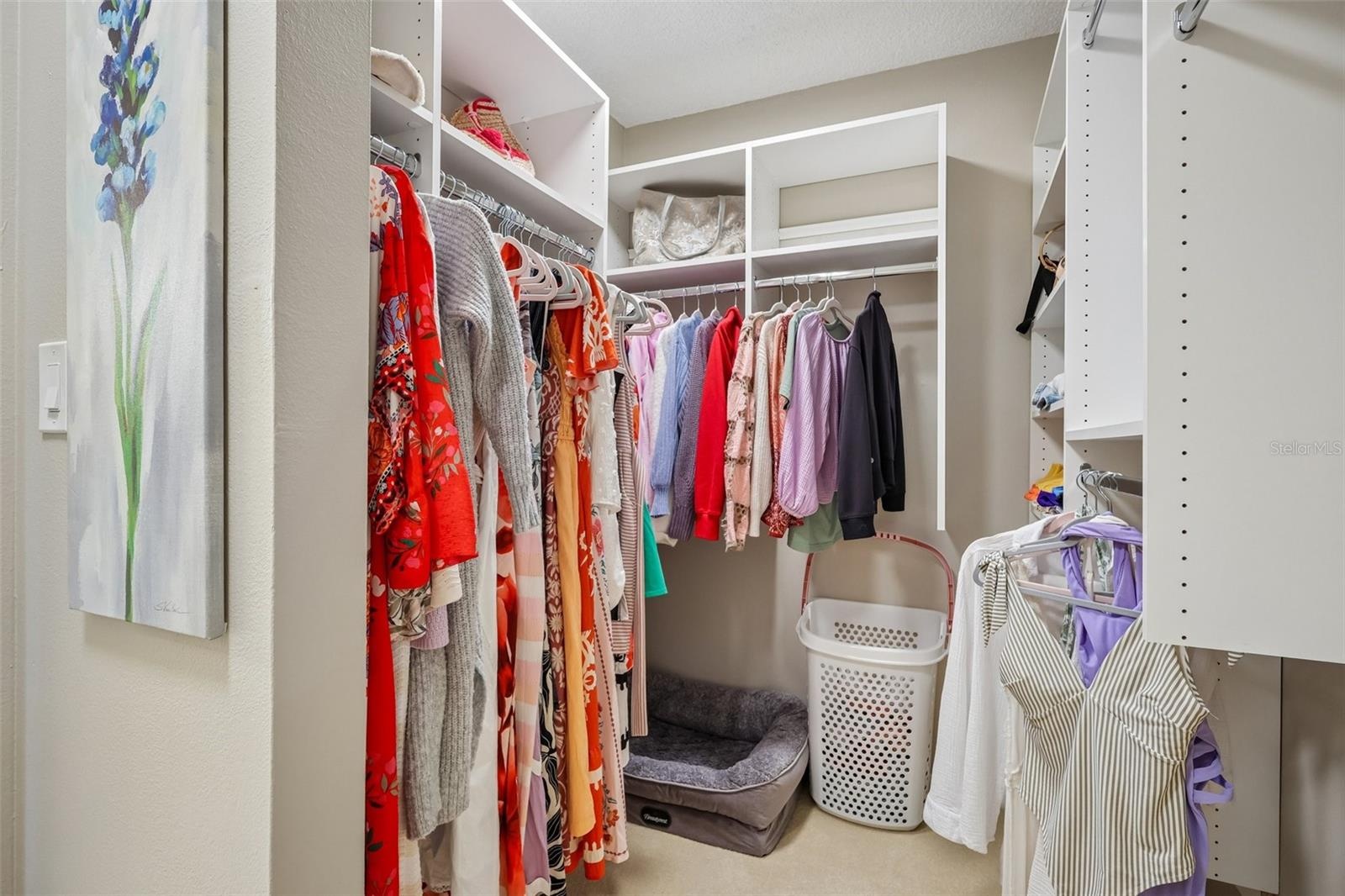 Walk in closet in primary