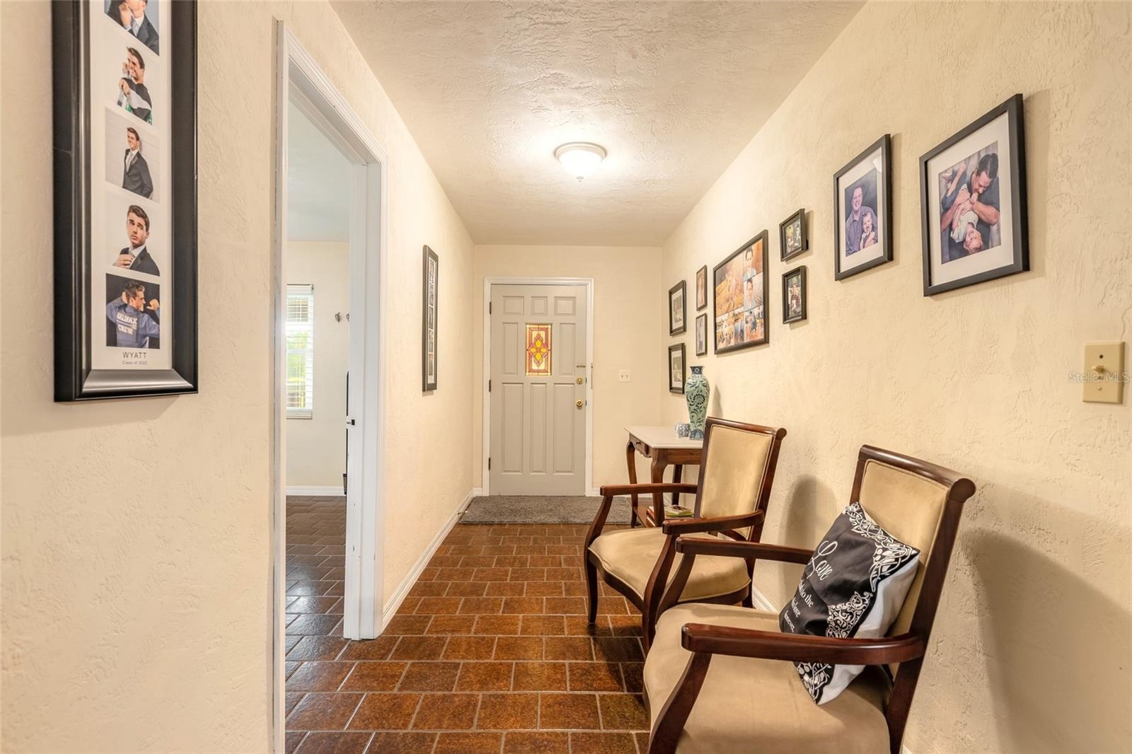 Entry foyer facing front door