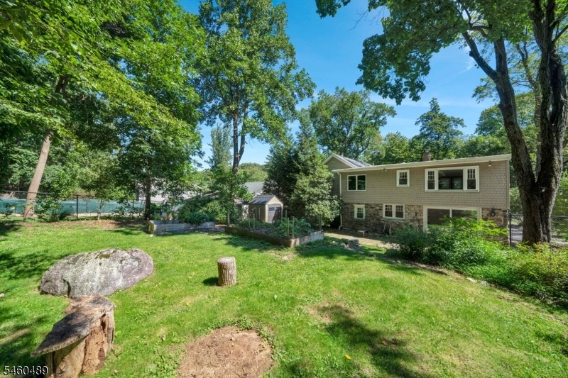 Backyard view of house