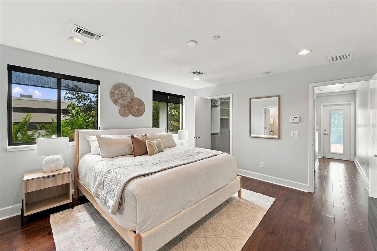 with two closets