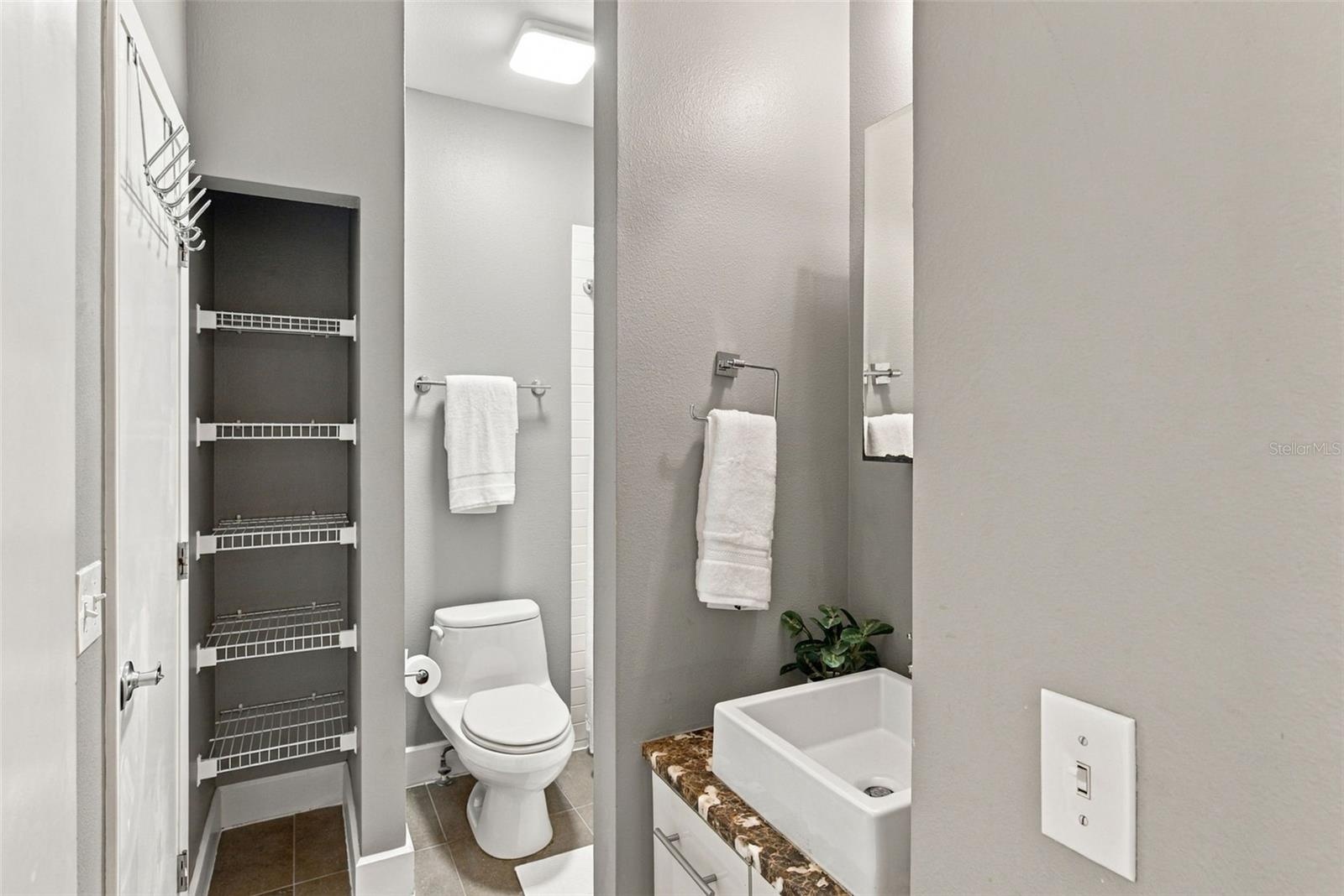 Secondary bathroom