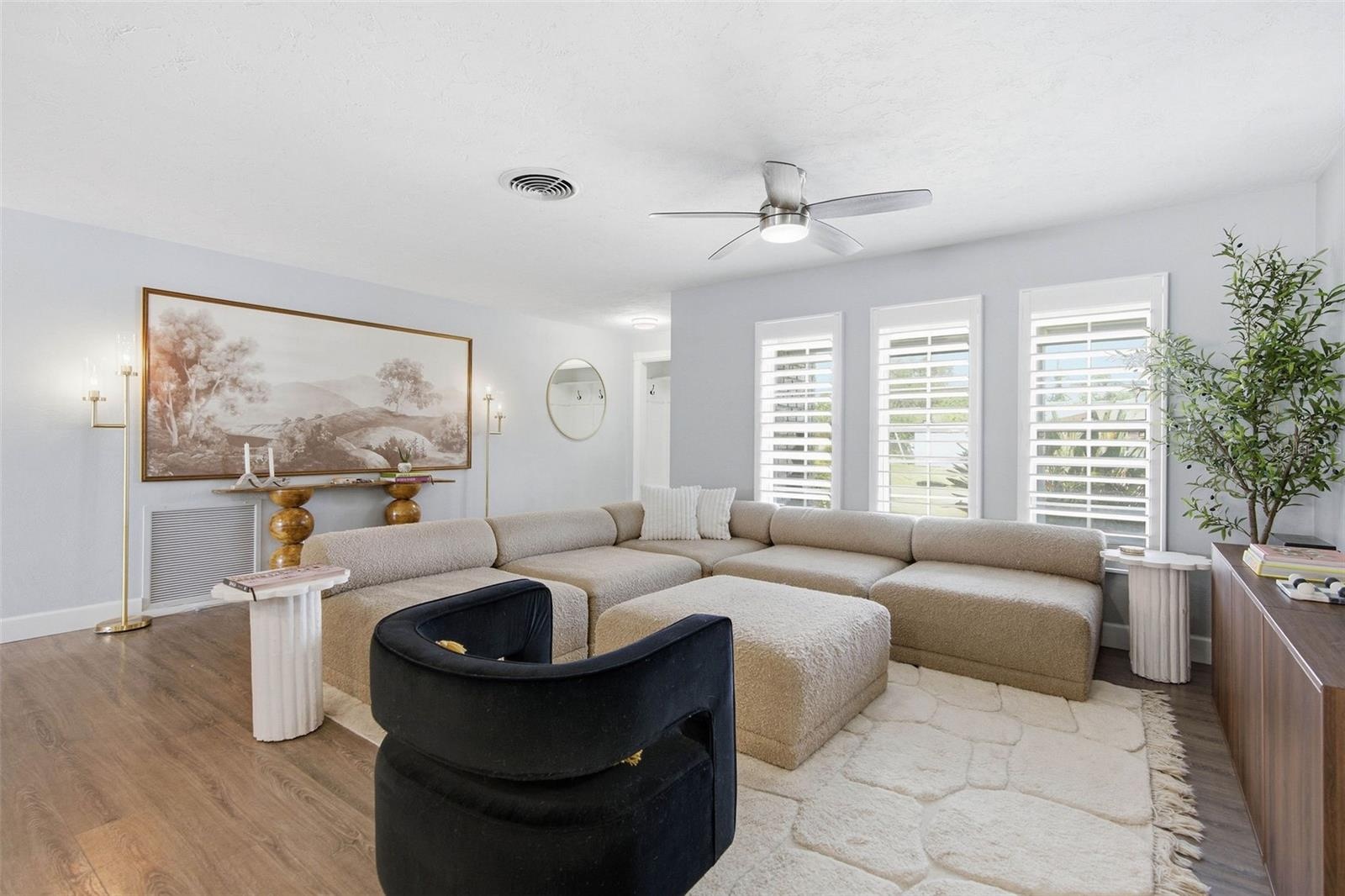 Beautiful Living Room With Open Floor Plan