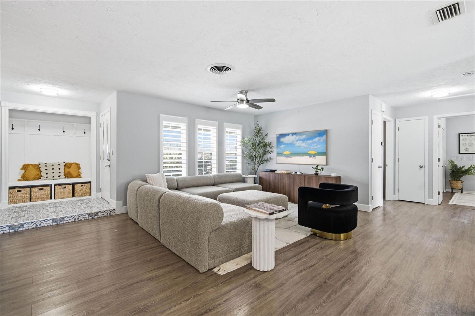 Open floor-plan living room