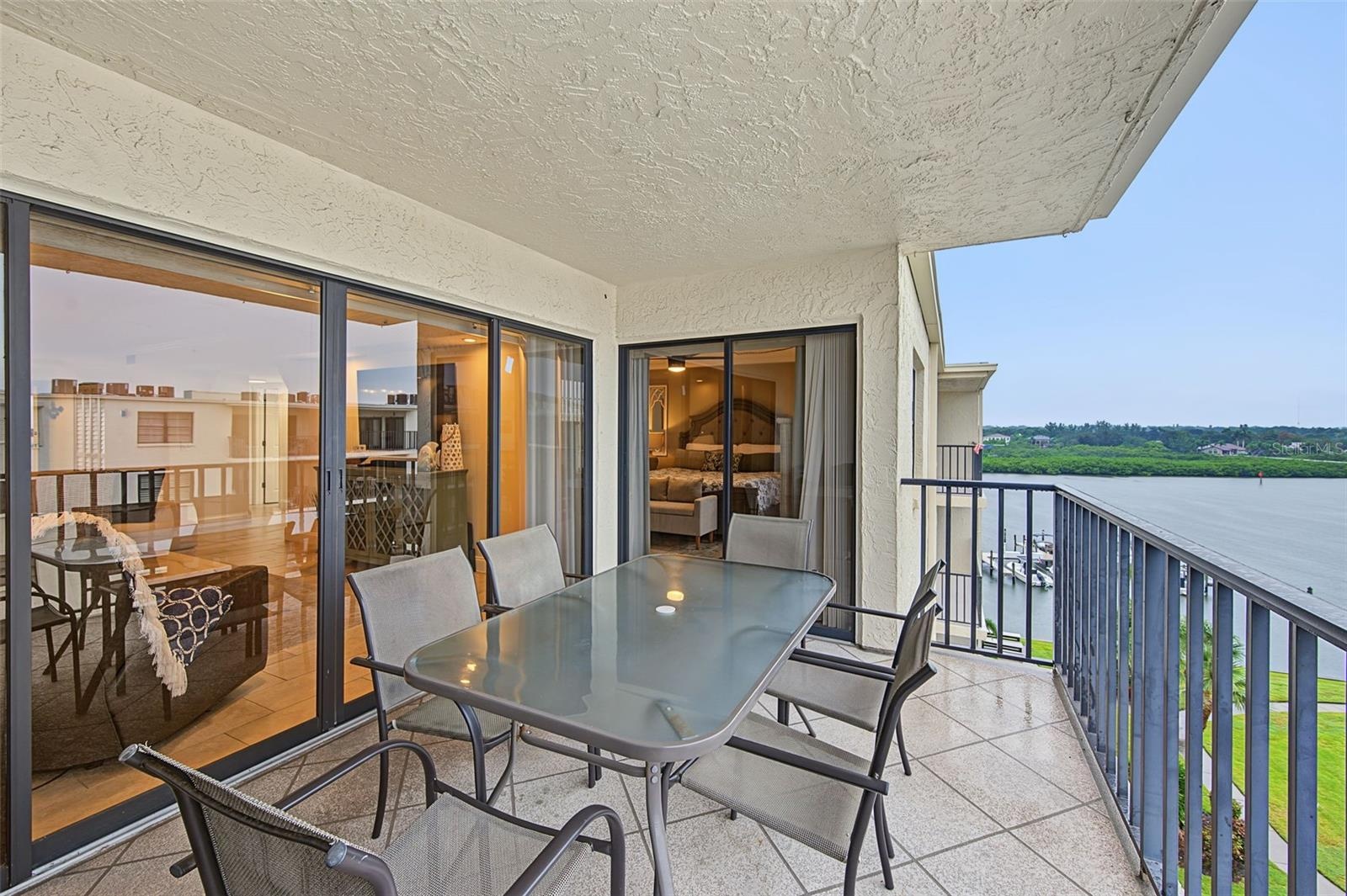 Sizable waterfront balcony - entertain or just soak up the sunshine and view!