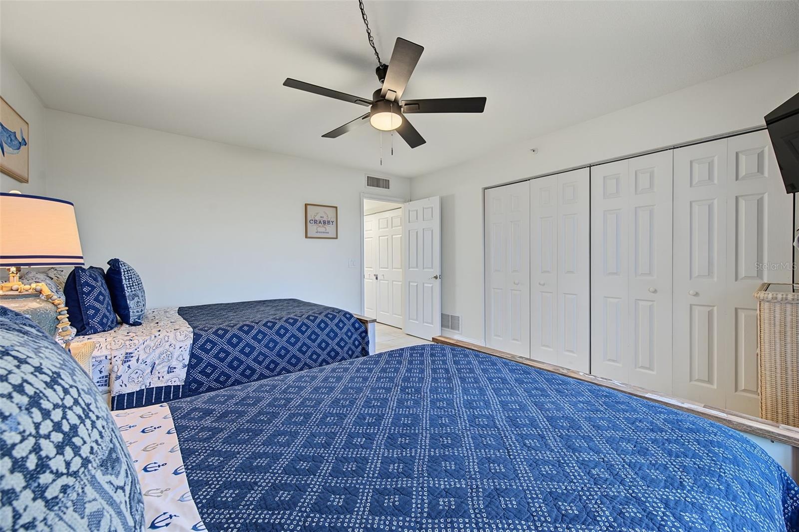 Second bedroom with two, separate beds!