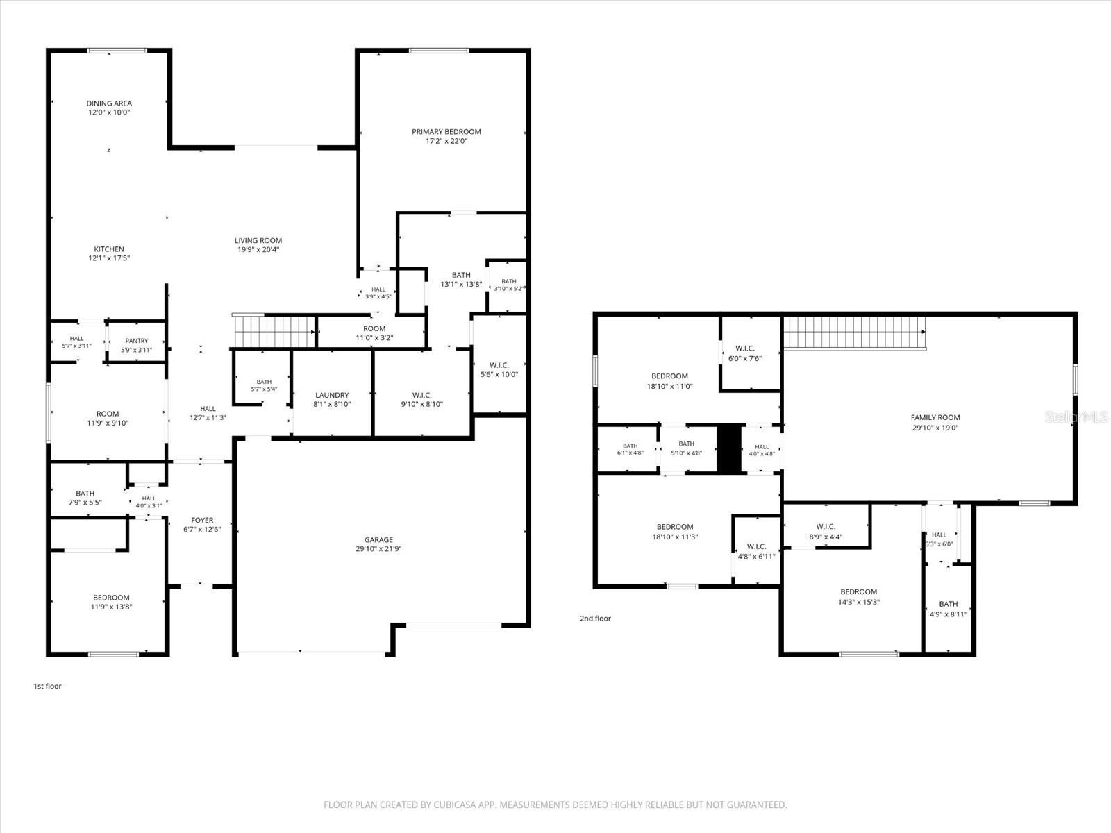 1st and 2nd floor
