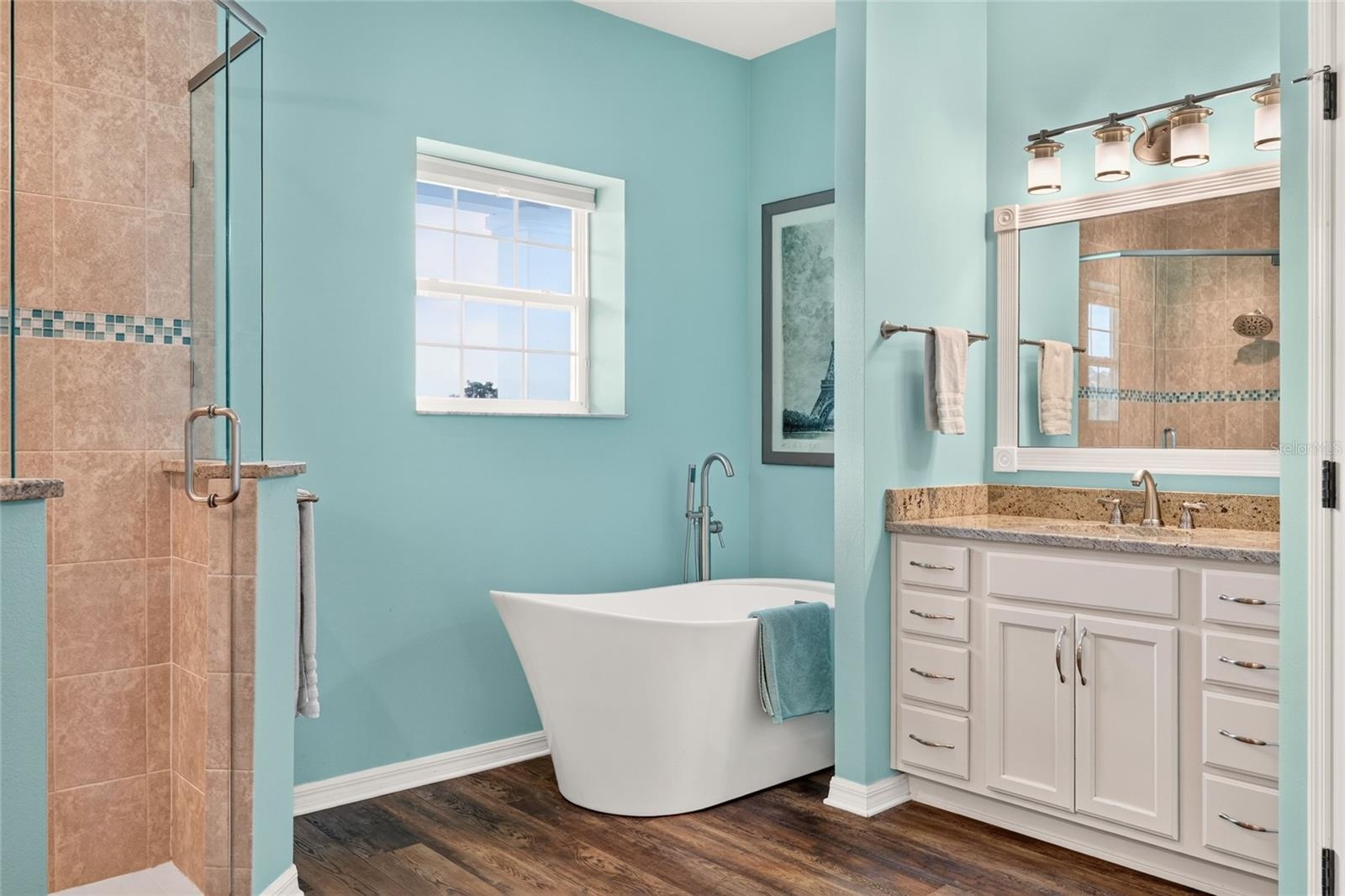 Enjoy the New Soaking Tub.