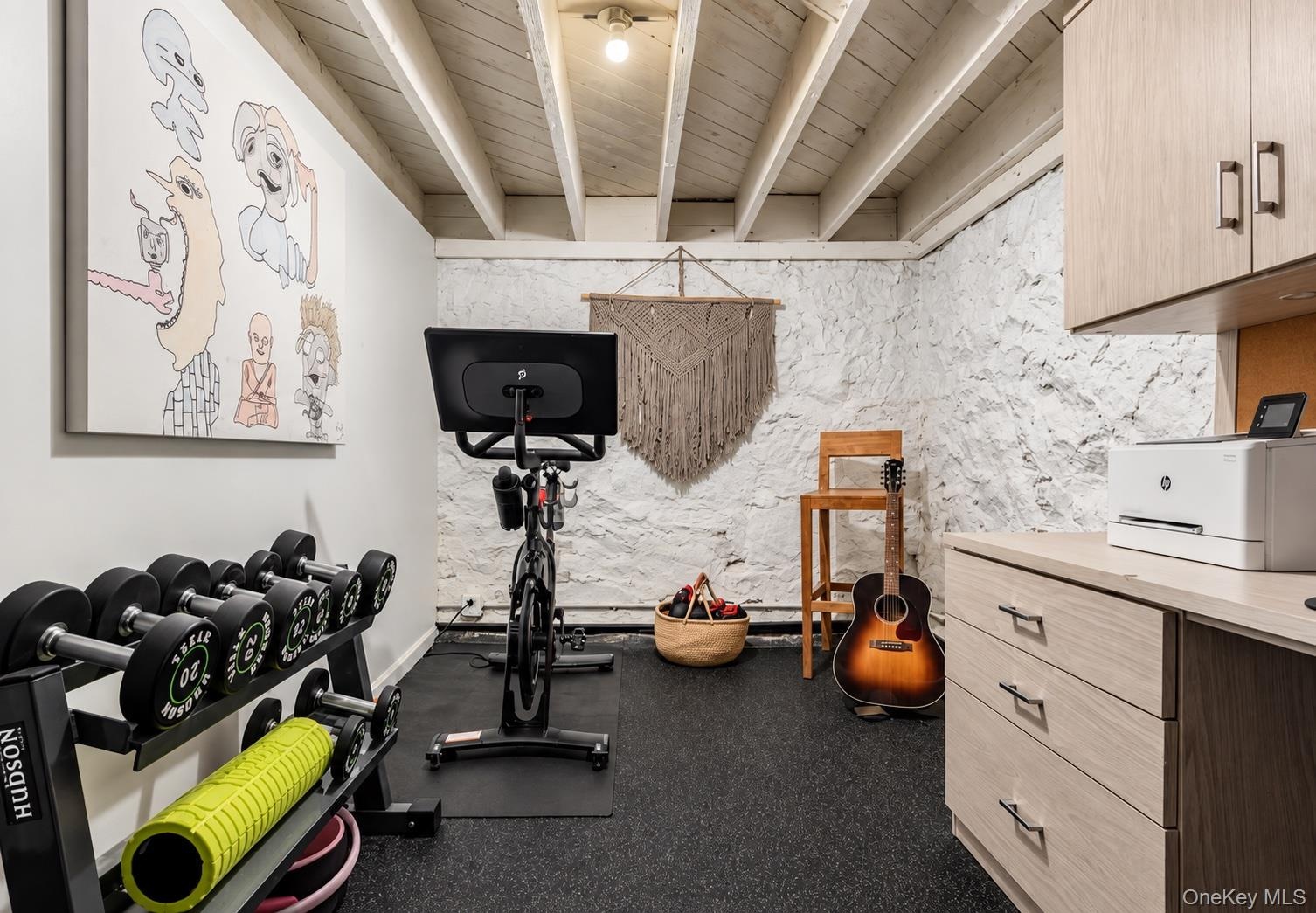 Lower level Gym area