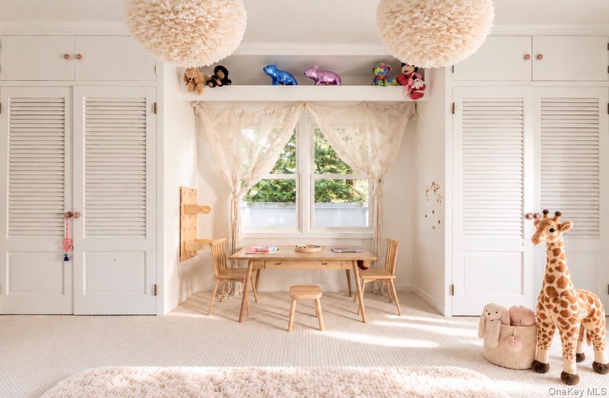 View of bedroom with window nook