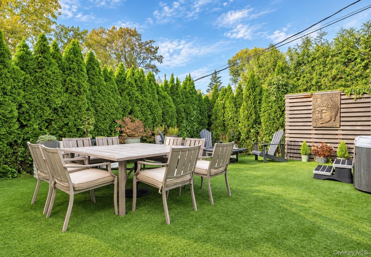 Enjoy al fresco dining in your very own villa