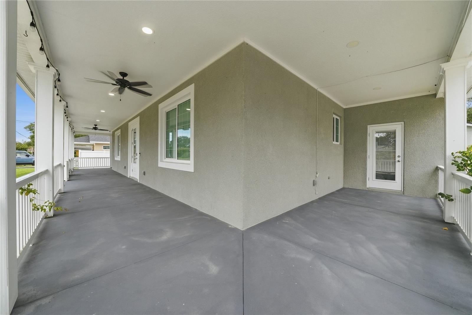 Wrap around porch with access to 2nd bedroom