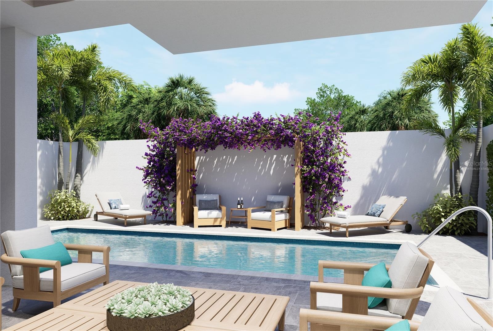 Pool- Virtually Staged