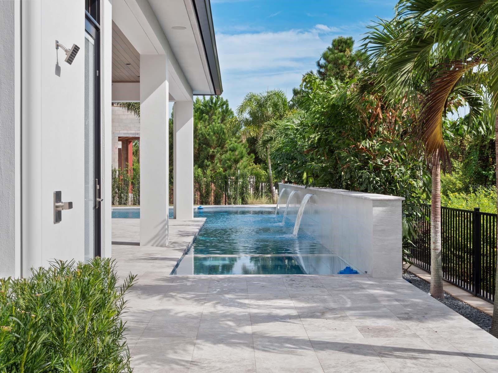 Outdoor Shower to Pool