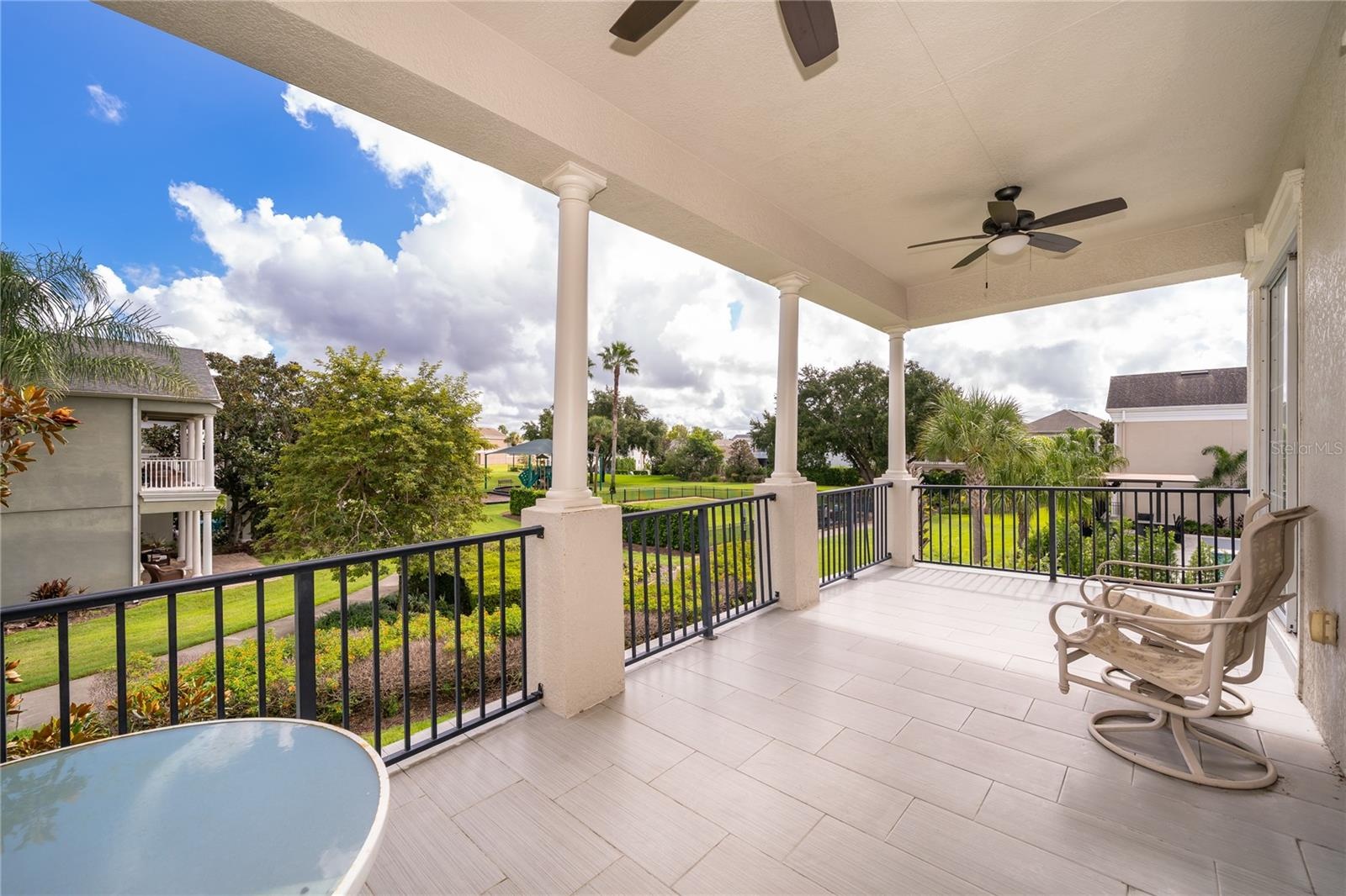 Upstairs patio