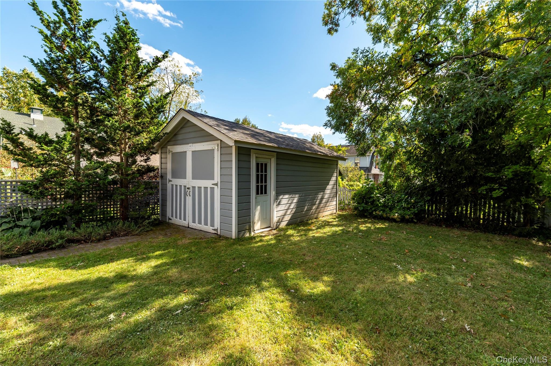 garage in backyard