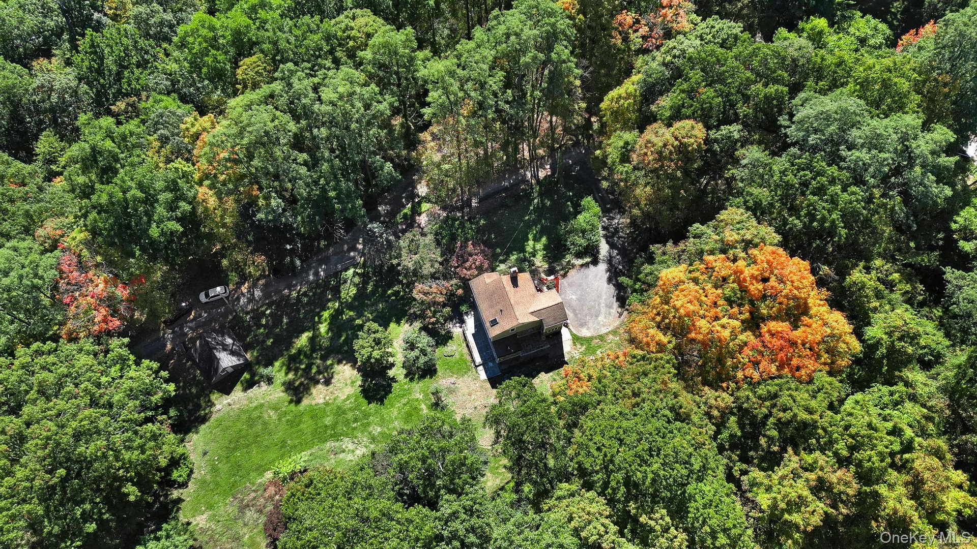 Ariel View - Property just under 4 Acres
