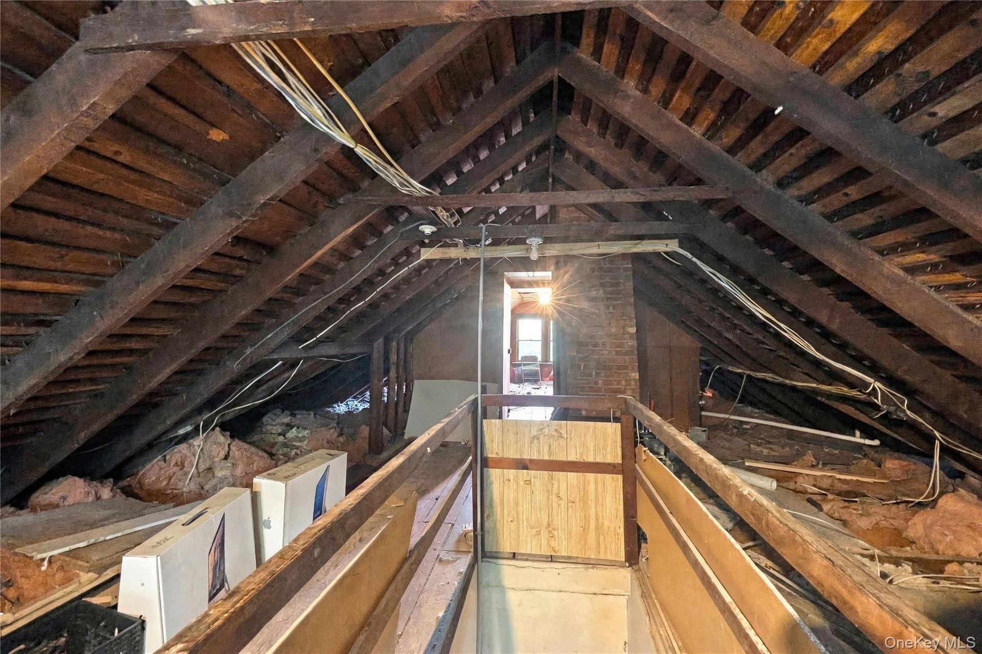 walk up attic with a lot of opportunities